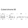 Cubed Slaapstoel Grijs / Chrome Cubed Slaapstoel Grijs / Chrome