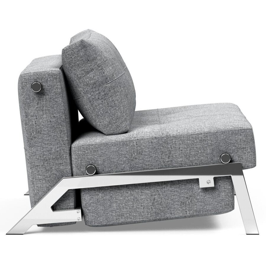 Cubed Slaapstoel Grijs / Chrome Cubed Slaapstoel Grijs / Chrome