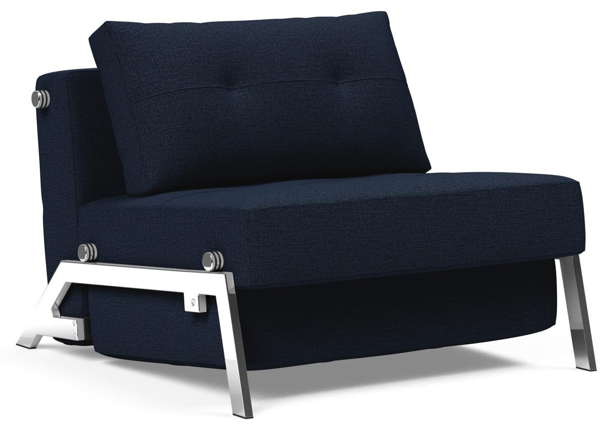 Innovation Living Cubed Slaapstoel Blauw / Chrome