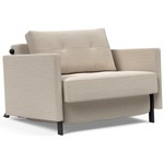 Innovation Living Cubed Slaapstoel met Armleuning Grijs Innovation Living Cubed Slaapstoel met Armleuning Grijs