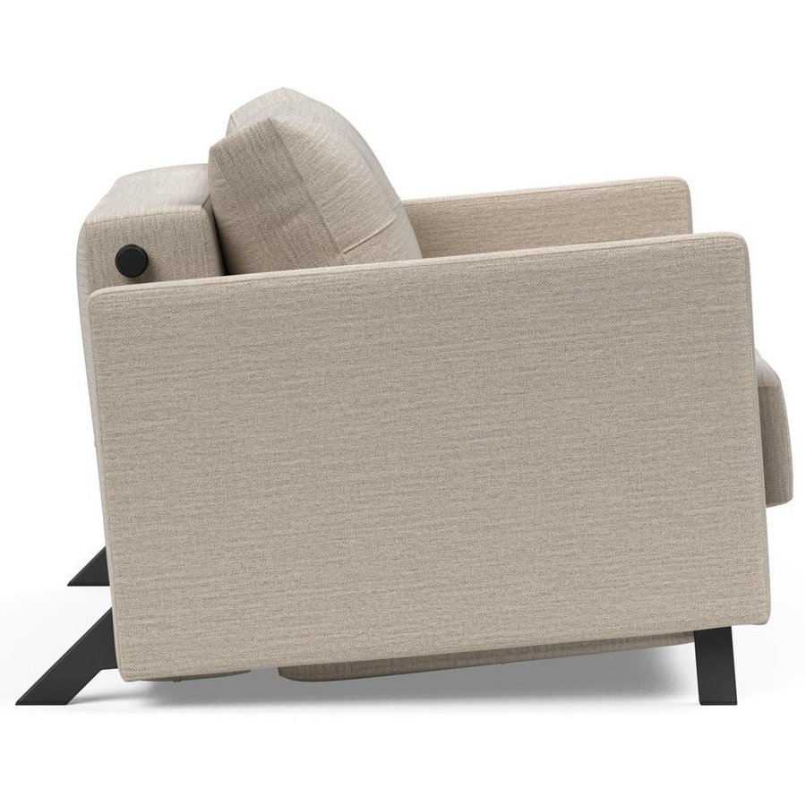 Cubed Slaapstoel met Armleuning Grijs Cubed Slaapstoel met Armleuning Grijs