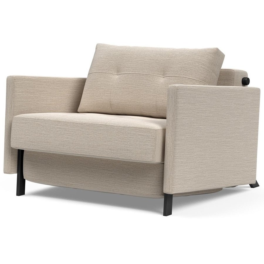 Cubed Slaapstoel met Armleuning Grijs Cubed Slaapstoel met Armleuning Grijs