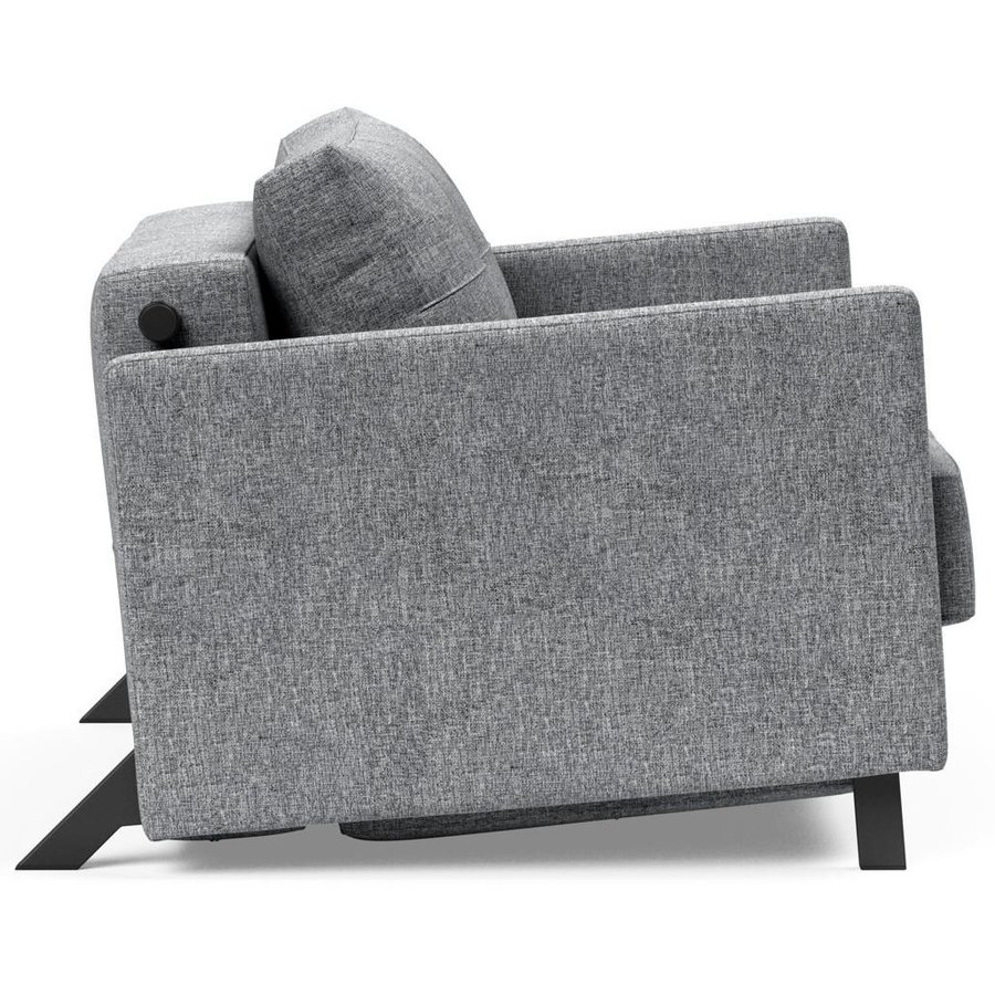 Cubed Slaapstoel met Armleuning Grijs Cubed Slaapstoel met Armleuning Grijs