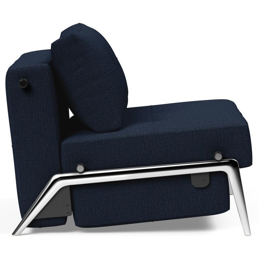 Cubed Slaapstoel Blauw / Aluminium Cubed Slaapstoel Blauw / Aluminium