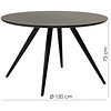 Eclipse Ronde Eettafel Grijs / Mocca