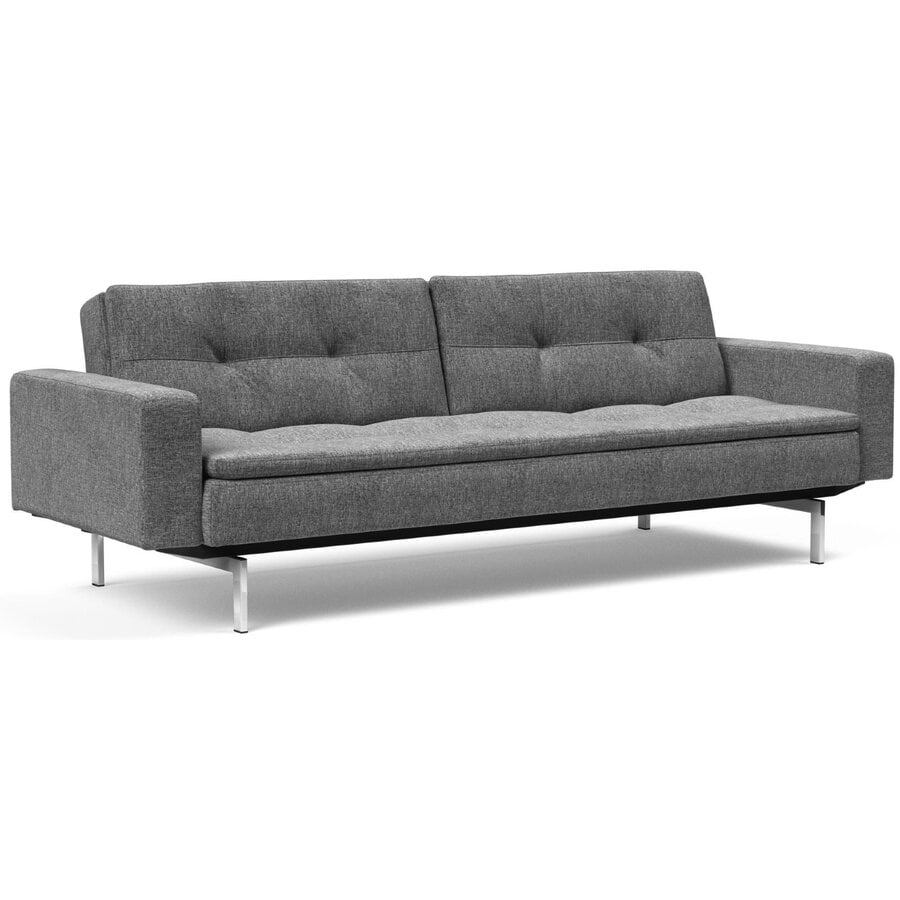 Dublexo Slaapbank Deluxe Donkergrijs / Chrome Dublexo Slaapbank Deluxe Donkergrijs / Chrome