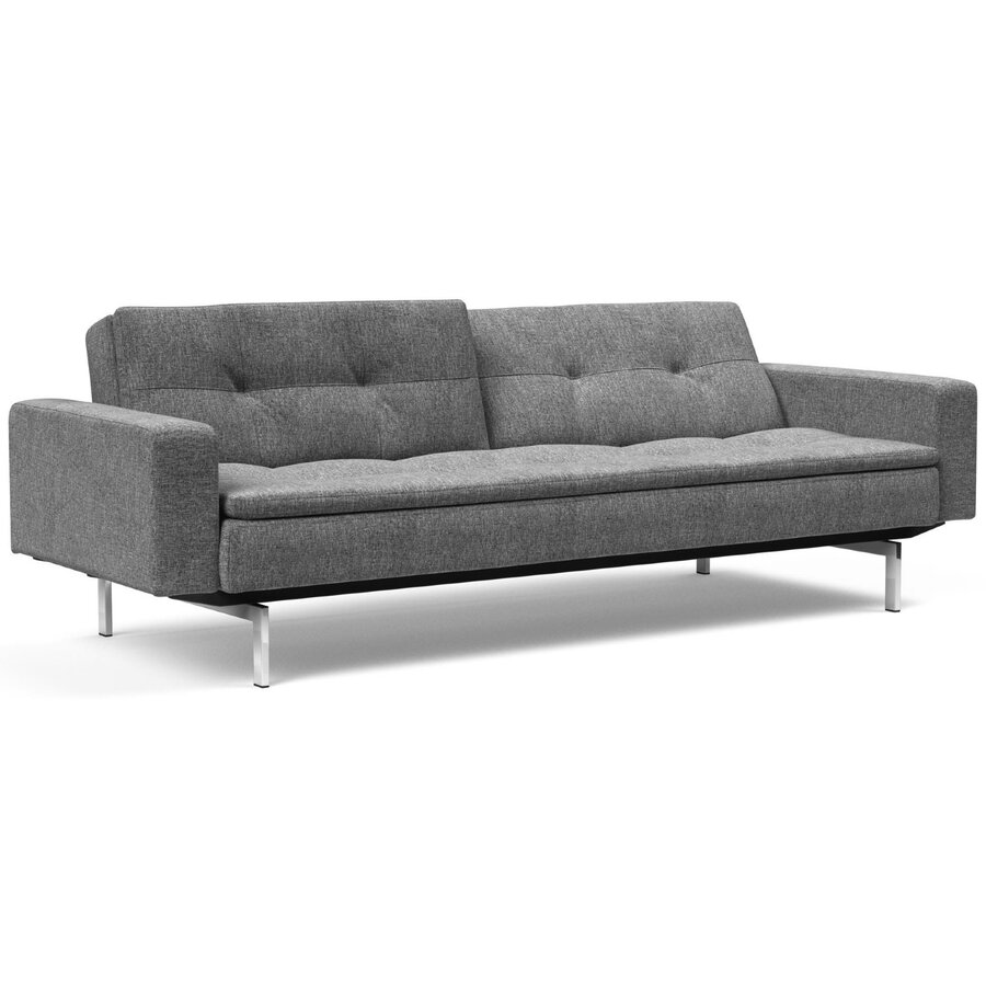Dublexo Slaapbank Deluxe Donkergrijs / Chrome Dublexo Slaapbank Deluxe Donkergrijs / Chrome