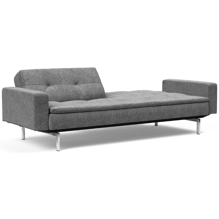 Dublexo Slaapbank Deluxe Donkergrijs / Chrome Dublexo Slaapbank Deluxe Donkergrijs / Chrome