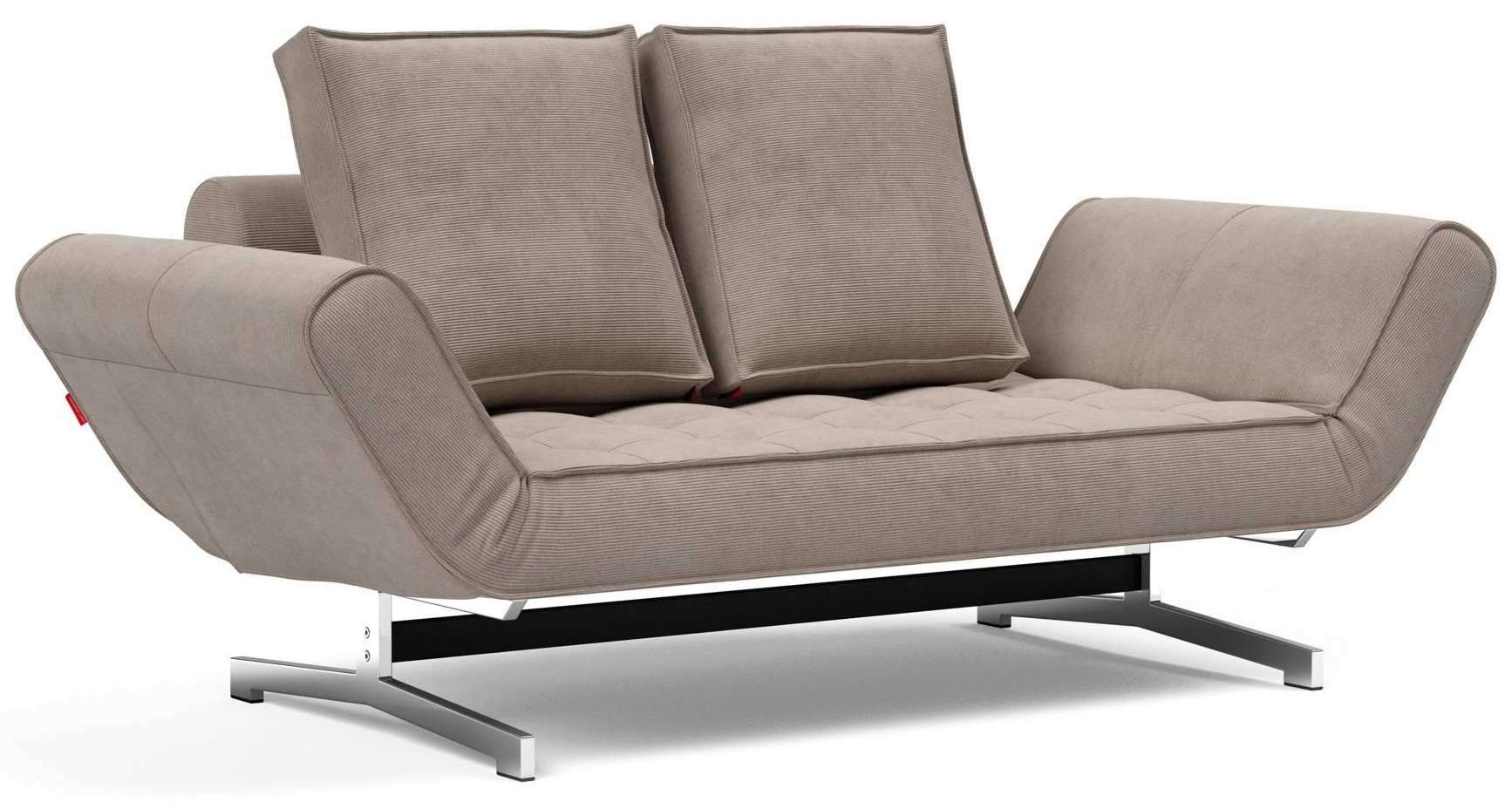 Innovation Living Ghia Chrome Slaapbank Cordufine Beige