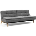 Innovation Living Dublexo Slaapbank Donkergrijs / Eiken Innovation Living Dublexo Slaapbank Donkergrijs / Eiken