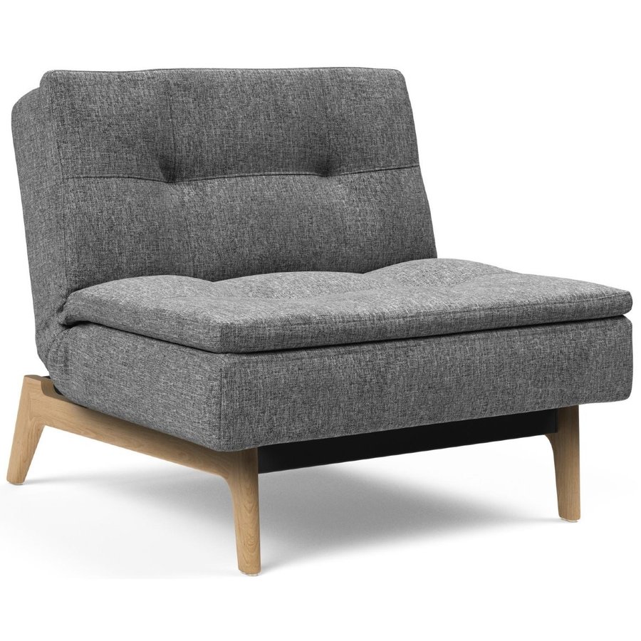 Dublexo Eik Slaapstoel Donkergrijs / Eiken Dublexo Eik Slaapstoel Donkergrijs / Eiken