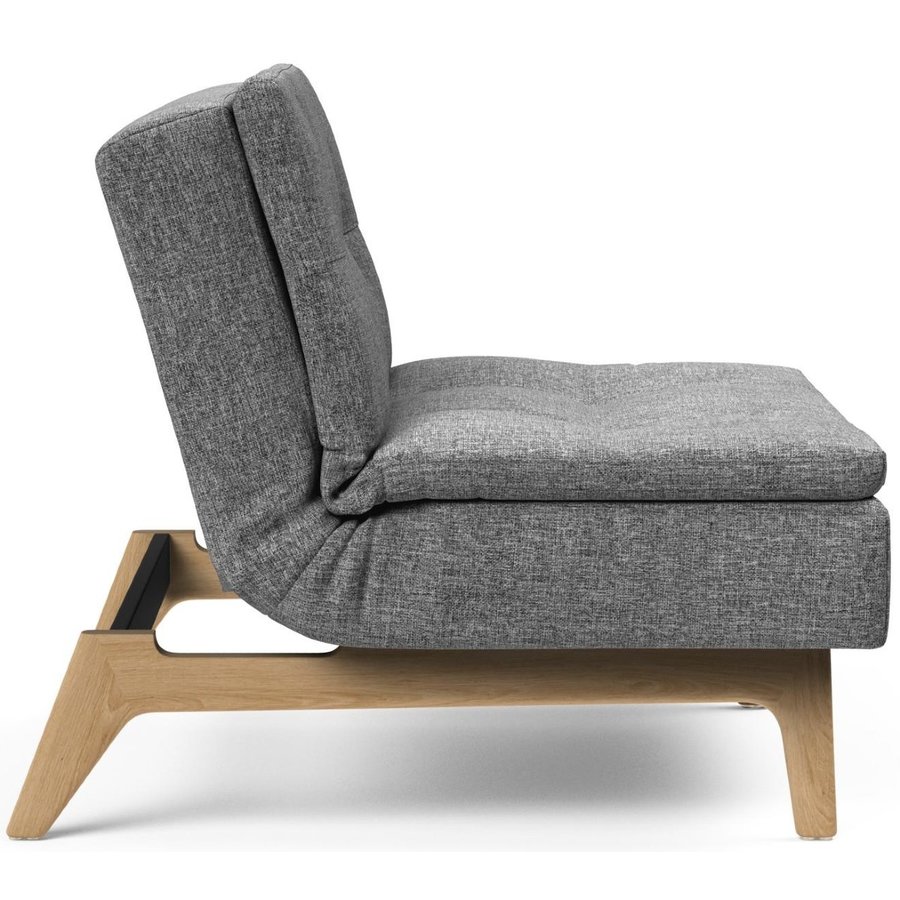 Dublexo Eik Slaapstoel Donkergrijs / Eiken Dublexo Eik Slaapstoel Donkergrijs / Eiken