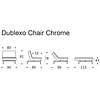 Dublexo Slaapstoel Donkergrijs / Chrome