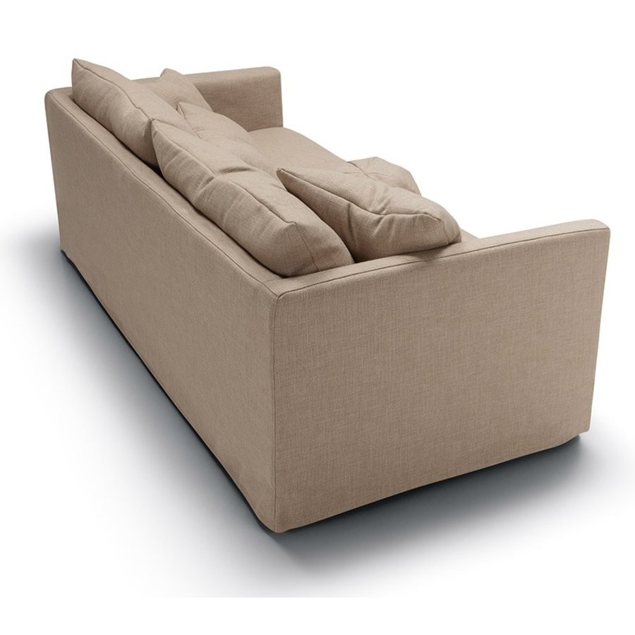 Lill 3-zits Bank met Ronde Kussen Goud Beige Lill 3-zits Bank met Ronde Kussen Goud Beige