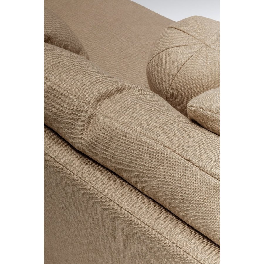 Lill 3-zits Bank met Ronde Kussen Goud Beige Lill 3-zits Bank met Ronde Kussen Goud Beige