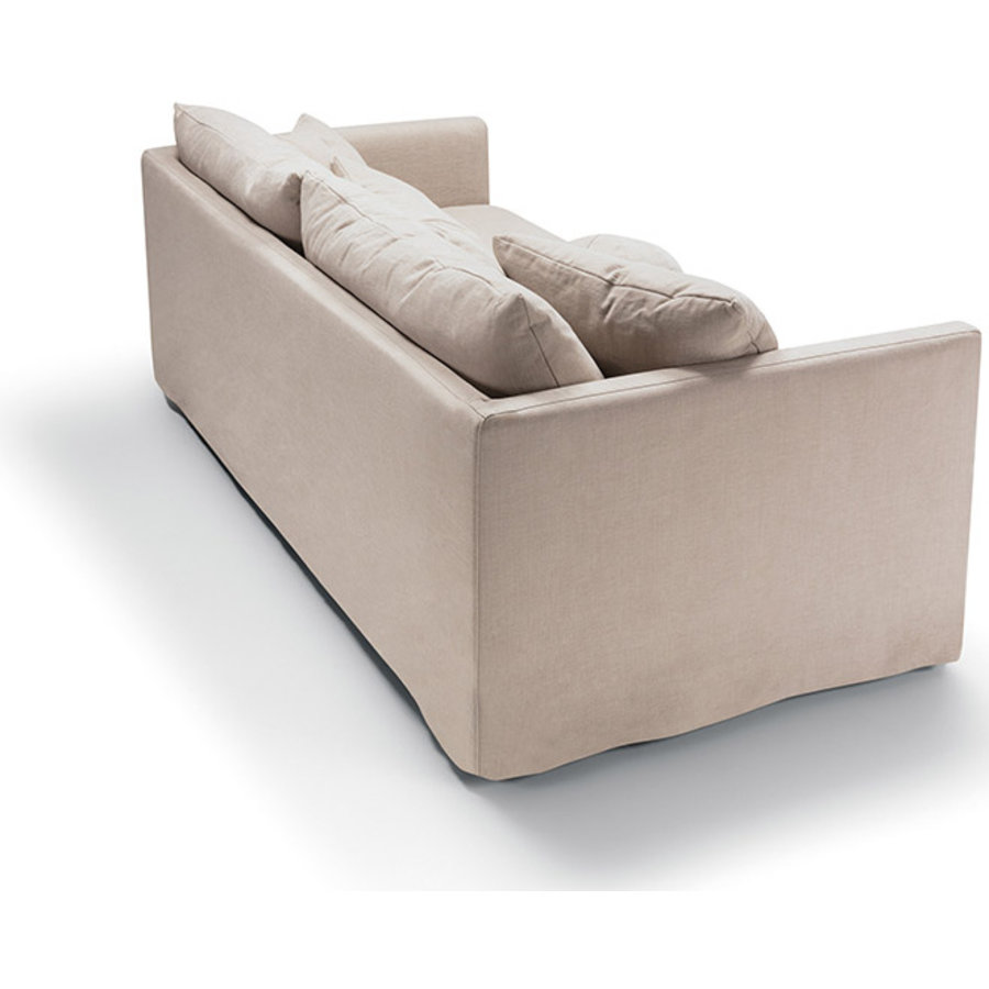 Lill 3-zits Bank met Ronde Kussen Lichtbeige Lill 3-zits Bank met Ronde Kussen Lichtbeige