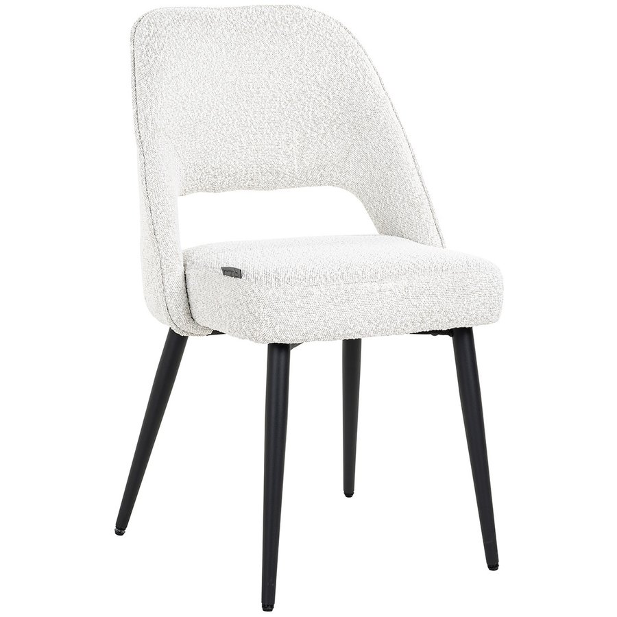 Gigi Eetkamerstoel Wit Bouclé Gigi Eetkamerstoel Wit Bouclé