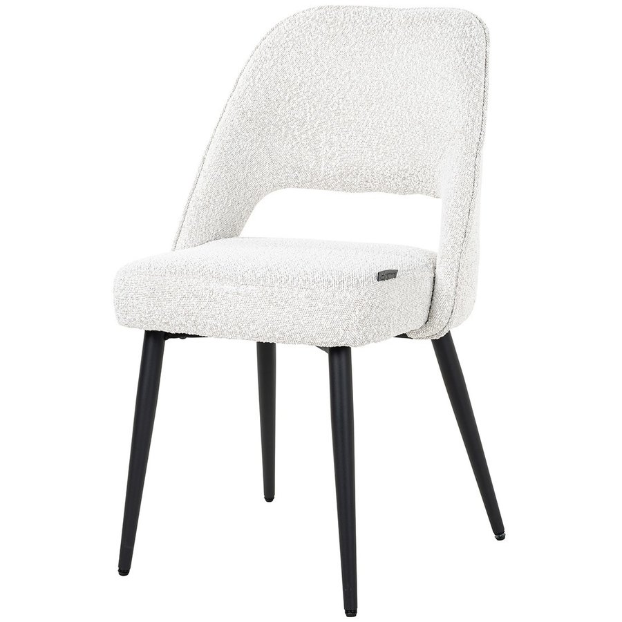 Gigi Eetkamerstoel Wit Bouclé Gigi Eetkamerstoel Wit Bouclé