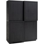 Tetrad Opbergkast 4-deuren Zwart Tetrad Opbergkast 4-deuren Zwart