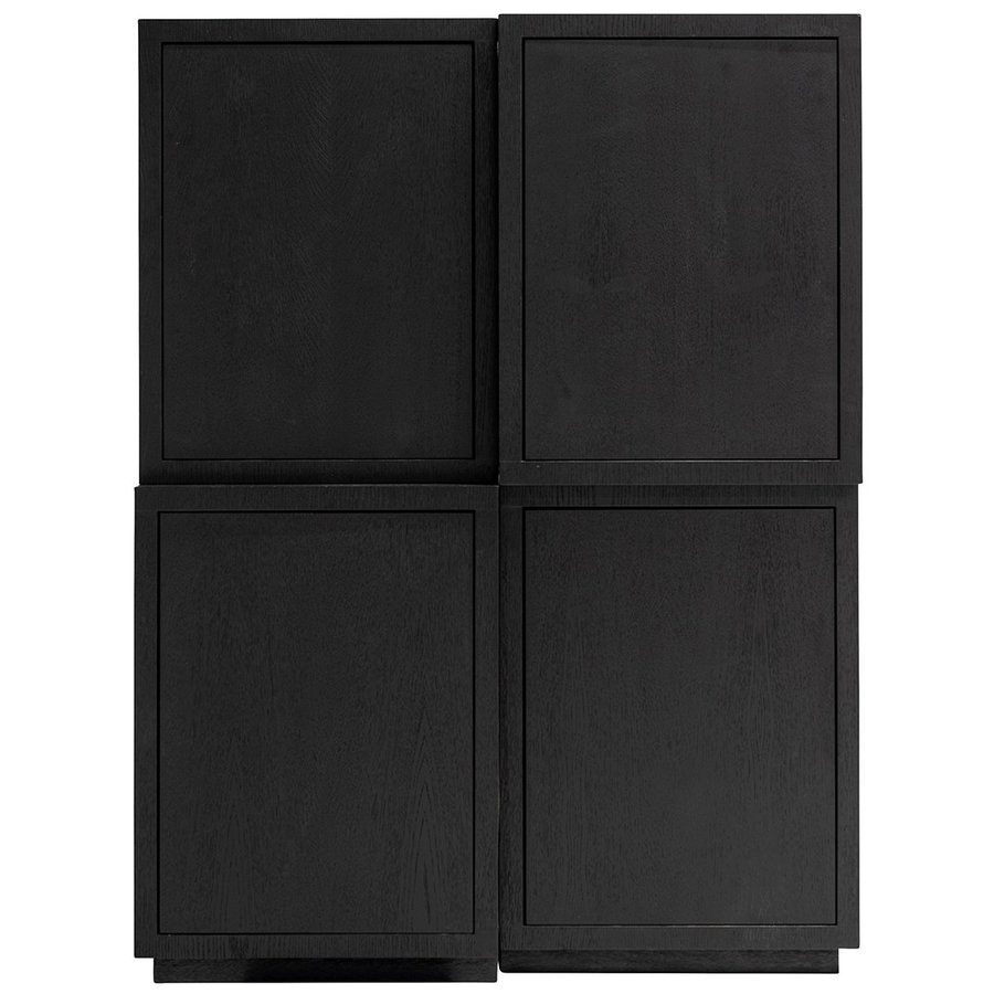 Tetrad Opbergkast 4-deuren Zwart Tetrad Opbergkast 4-deuren Zwart