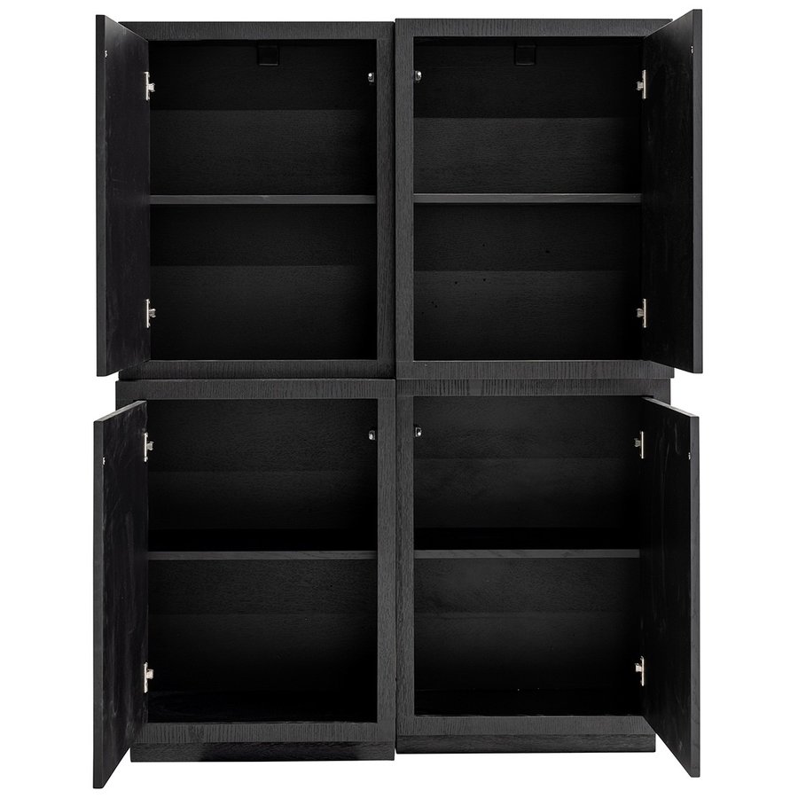 Tetrad Opbergkast 4-deuren Zwart Tetrad Opbergkast 4-deuren Zwart