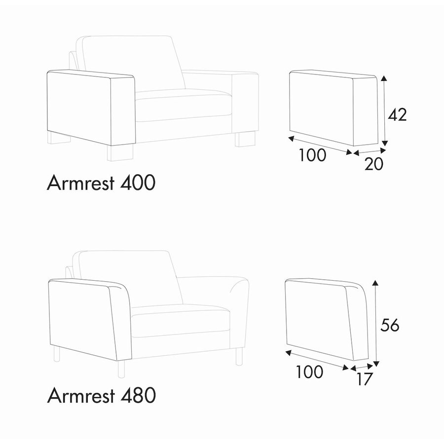 Quattro Chaiselongue 110 x 155 cm Rechts/Links