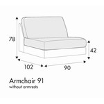 Quattro 1-Zits 90 cm Quattro 1-Zits 90 cm