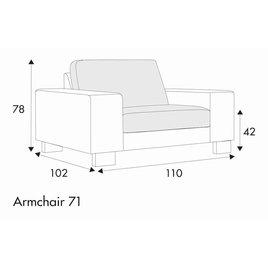 Quattro Fauteuil 110 cm Quattro Fauteuil 110 cm