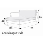 Stella Chaiselongue 113 x 158 cm Links/Rechts Stella Chaiselongue 113 x 158 cm Links/Rechts