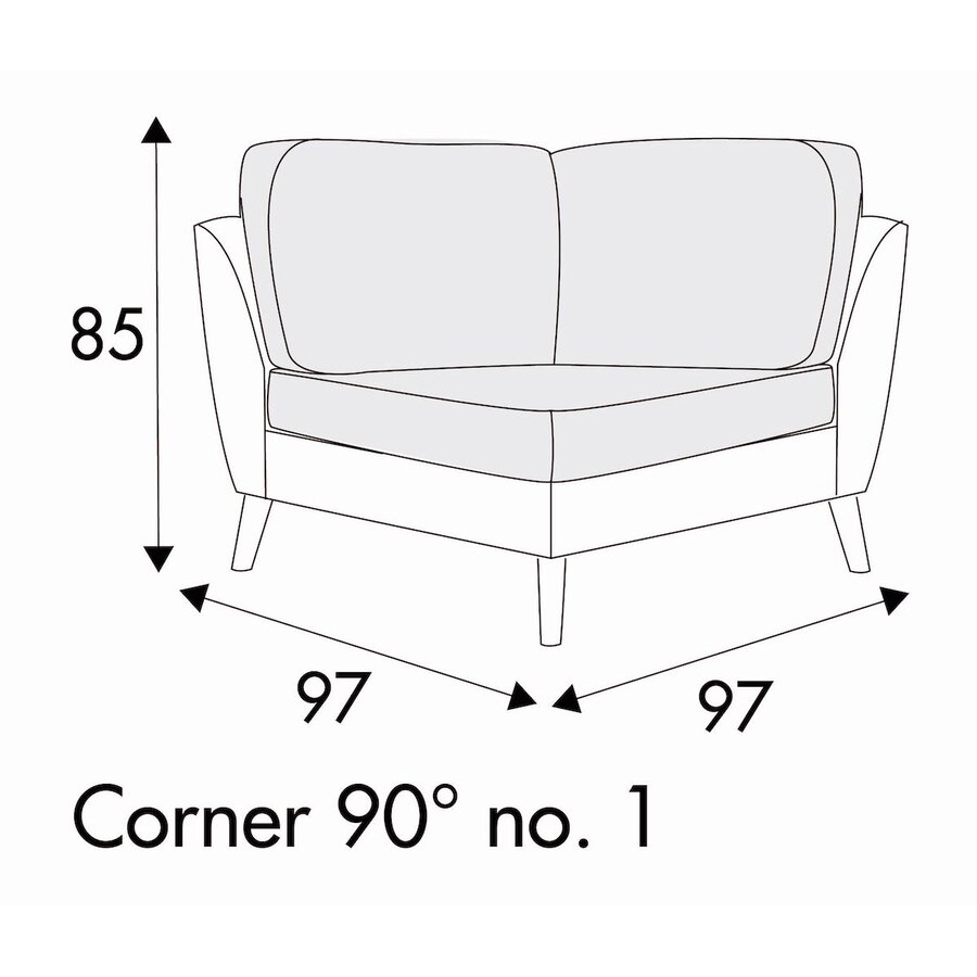 Stella Hoek 90º - 97 cm Stella Hoek 90º - 97 cm