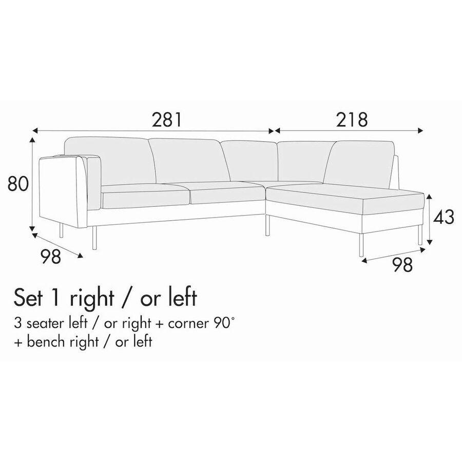 Sigge Set 1 Rechts/Links Sigge Set 1 Rechts/Links