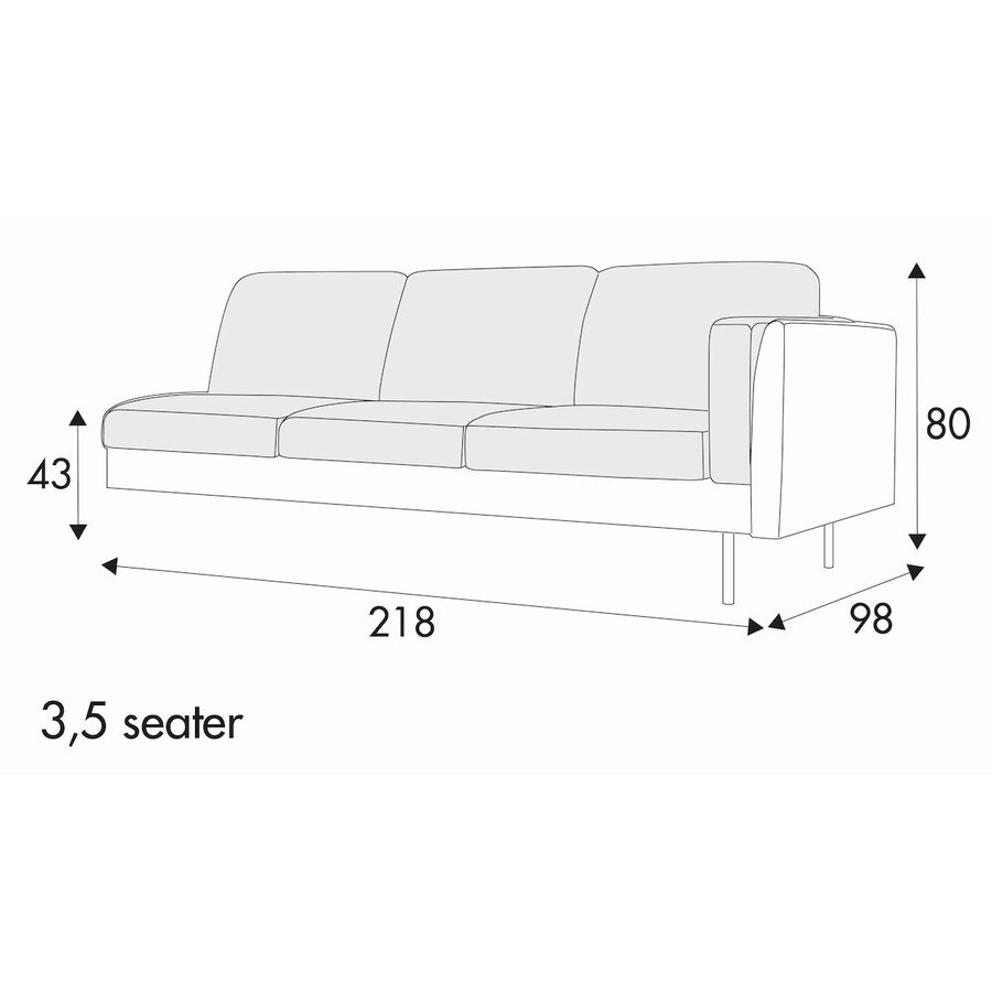 Sigge 3,5-Zits Links/Rechts Sigge 3,5-Zits Links/Rechts