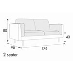 Sigge 2-Zits Bank Sigge 2-Zits Bank