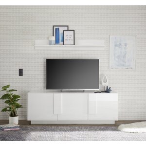 Benvenuto Design Jupiter TV-meubel 3 Deurs Wit Hoogglans