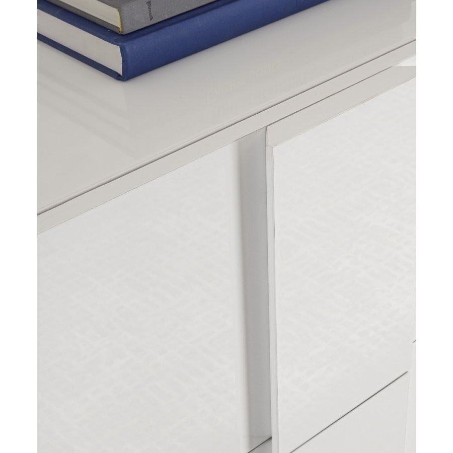 Jupiter Dressoir 3 Lades en Deur Wit HG Jupiter Dressoir 3 Lades en Deur Wit HG