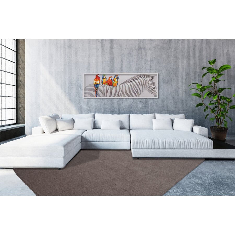 Velluto Vloerkleed 120 x 170 cm Taupe Velluto Vloerkleed 120 x 170 cm Taupe