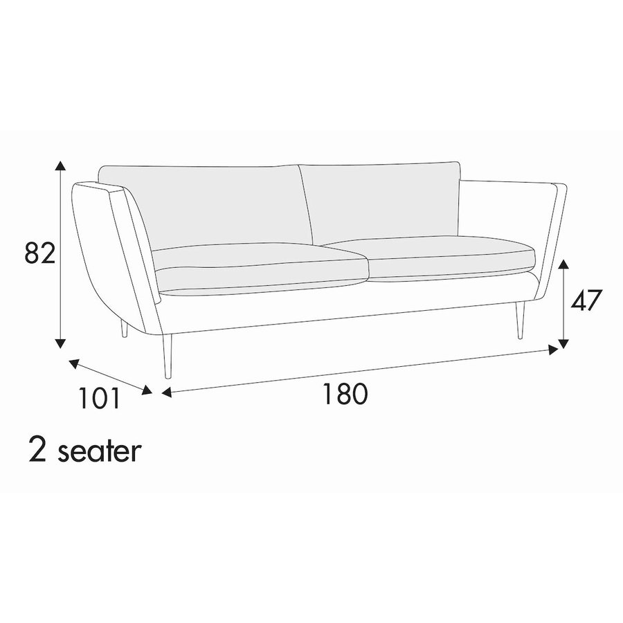 Teddy 2-Zits 180 cm Bank Teddy 2-Zits 180 cm Bank