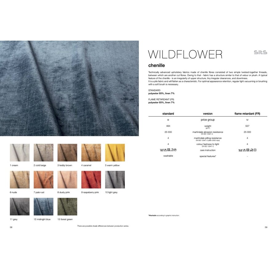 Sits Wildflower Caramel Stof Sits Wildflower Caramel Stof