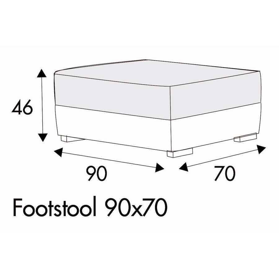 Sophia Voetenbank 90 x 70 cm Sophia Voetenbank 90 x 70 cm