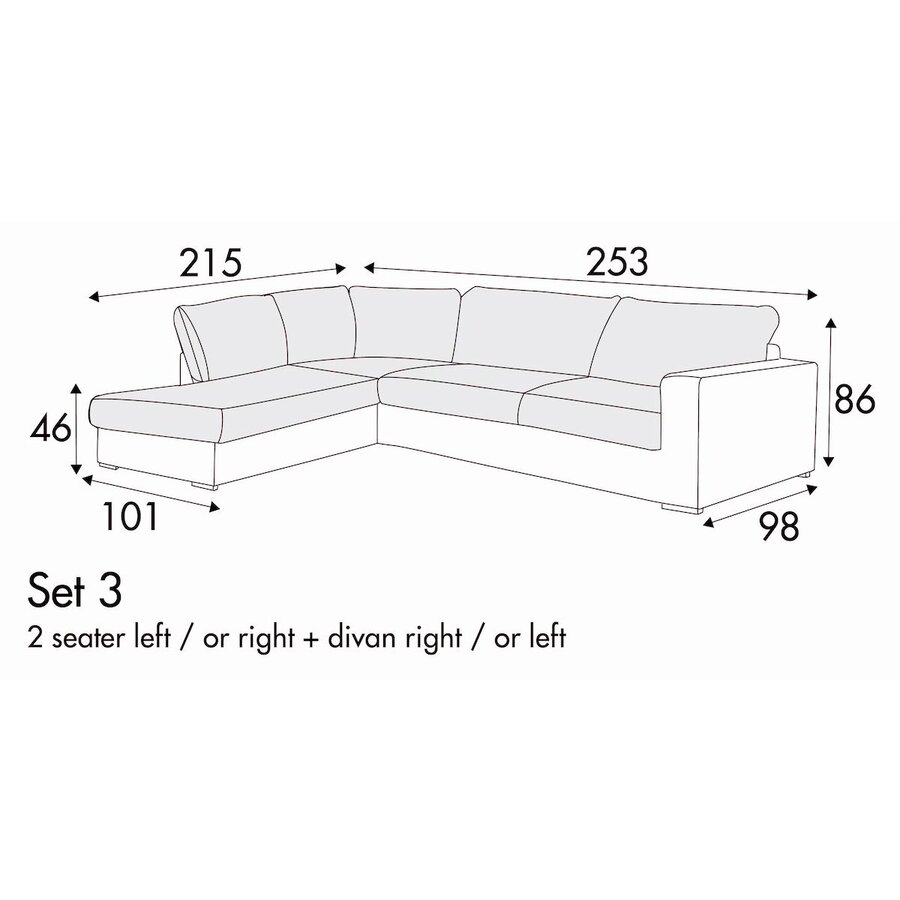 Sophia Set 3 Rechts/Links Sophia Set 3 Rechts/Links