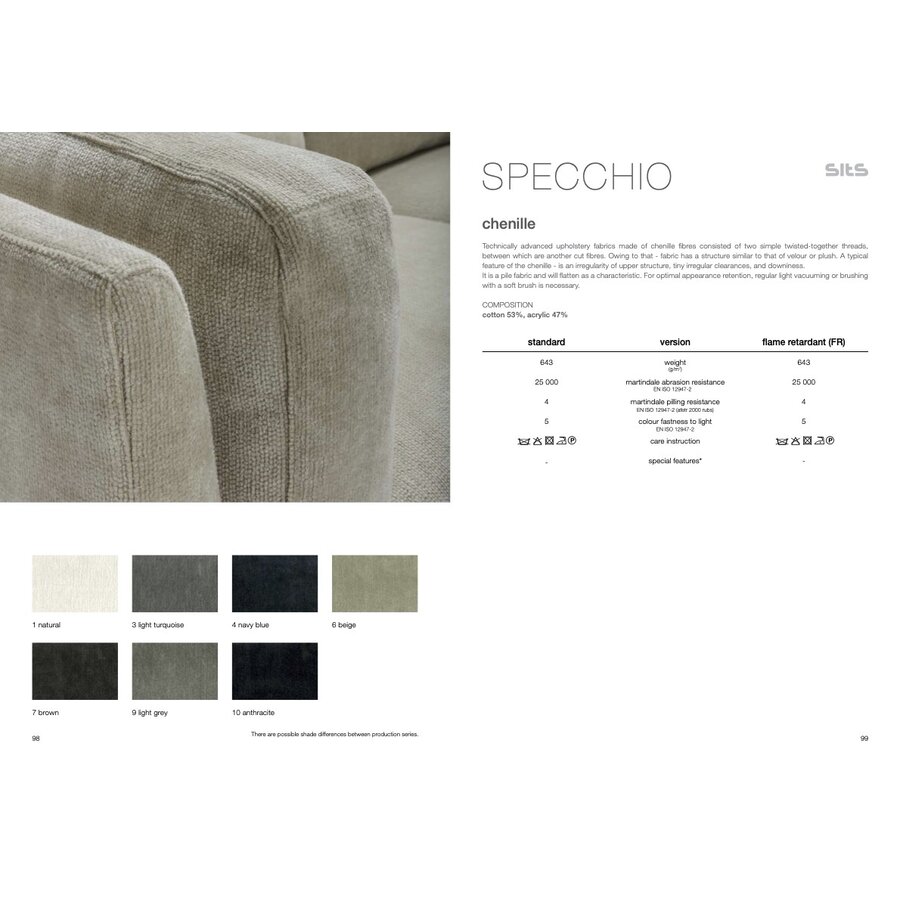 Sits Specchio Bruin Stof