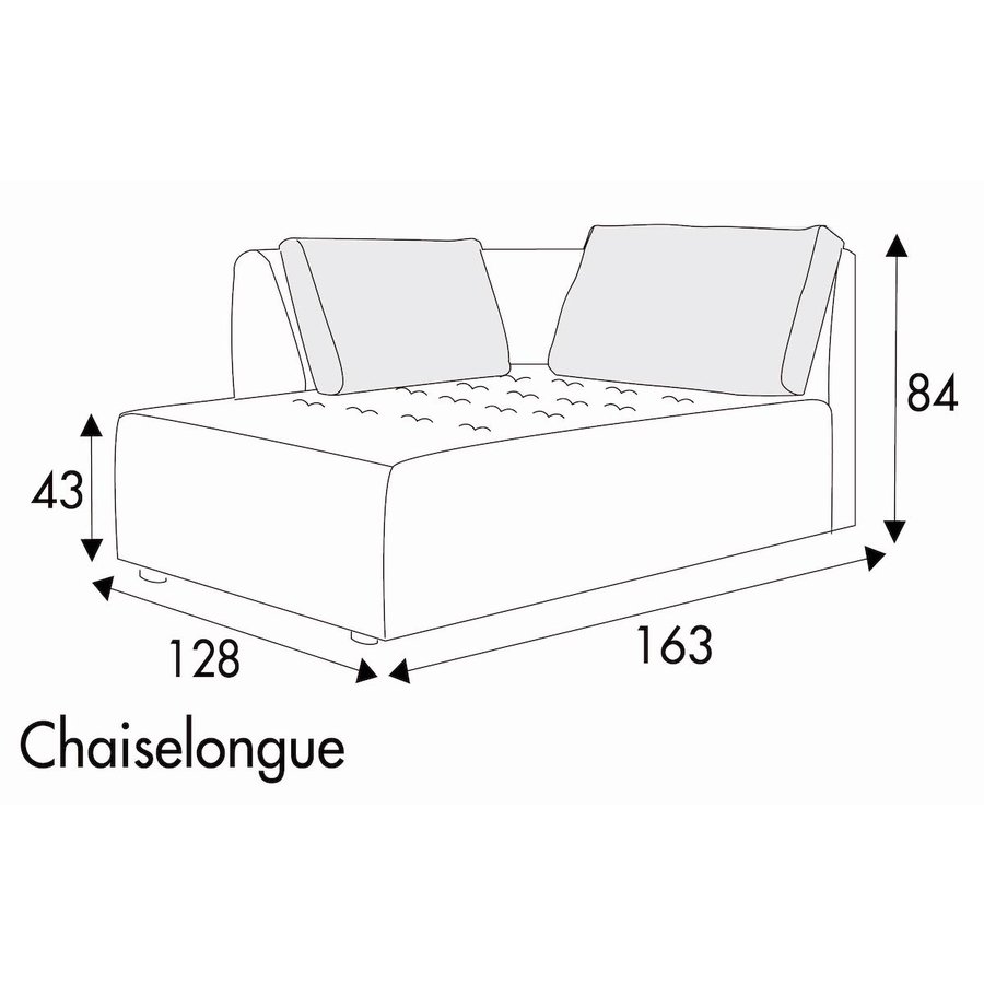 Cleo Chaiselongue 128 x 163 cm Rechts/Links Cleo Chaiselongue 128 x 163 cm Rechts/Links