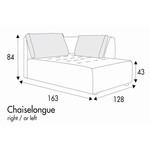 Cleo Chaiselongue 128 x 163 cm Rechts/Links Cleo Chaiselongue 128 x 163 cm Rechts/Links