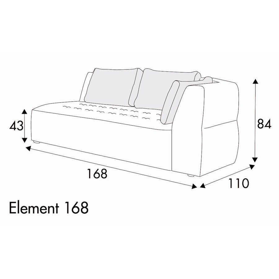 Cleo Bank 168 cm Rechts/Links Cleo Bank 168 cm Rechts/Links