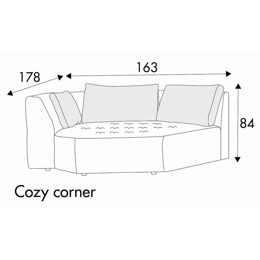 Cleo Cozy Hoek Links/Rechts Cleo Cozy Hoek Links/Rechts