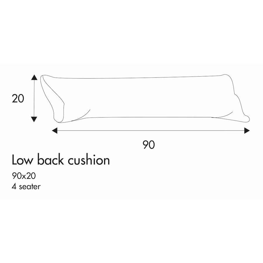 Valentin 4-Zits Lendenkussen 90 x 20 cm Valentin 4-Zits Lendenkussen 90 x 20 cm