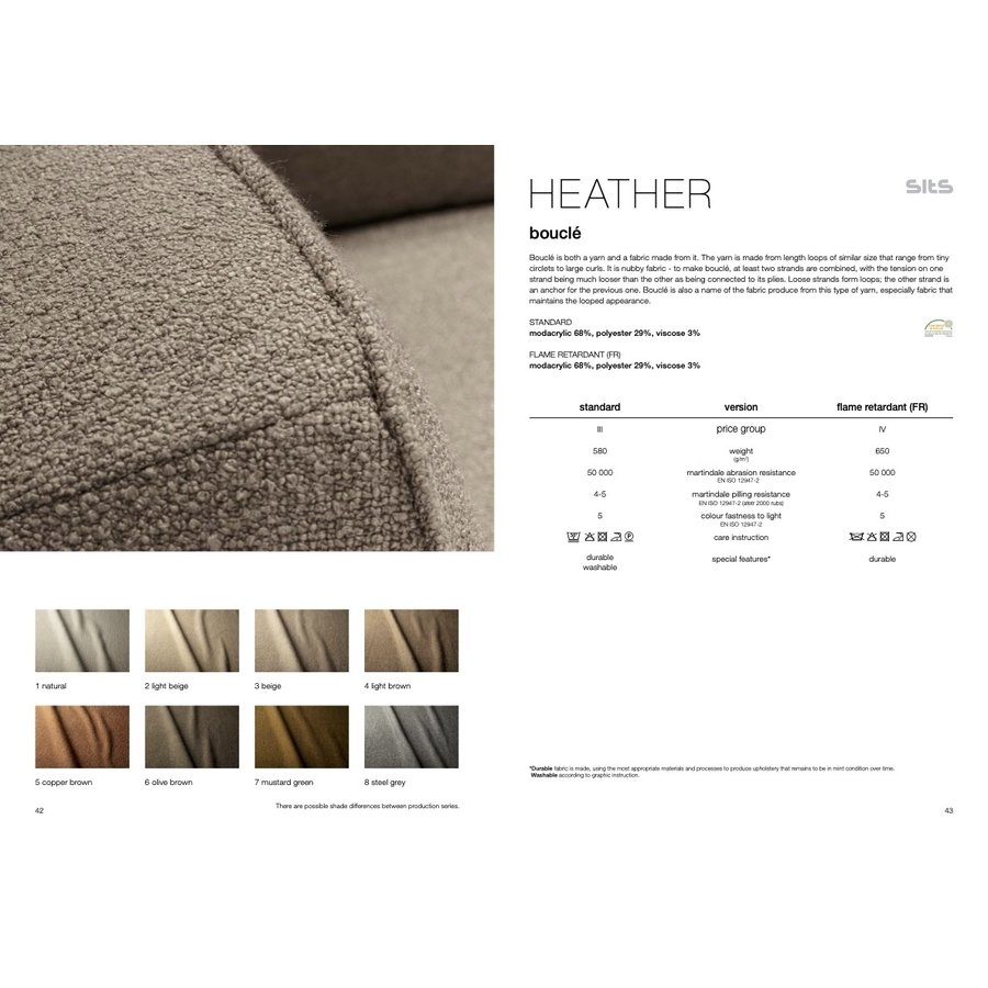 Sits Heather Lichtbeige Stof Sits Heather Lichtbeige Stof