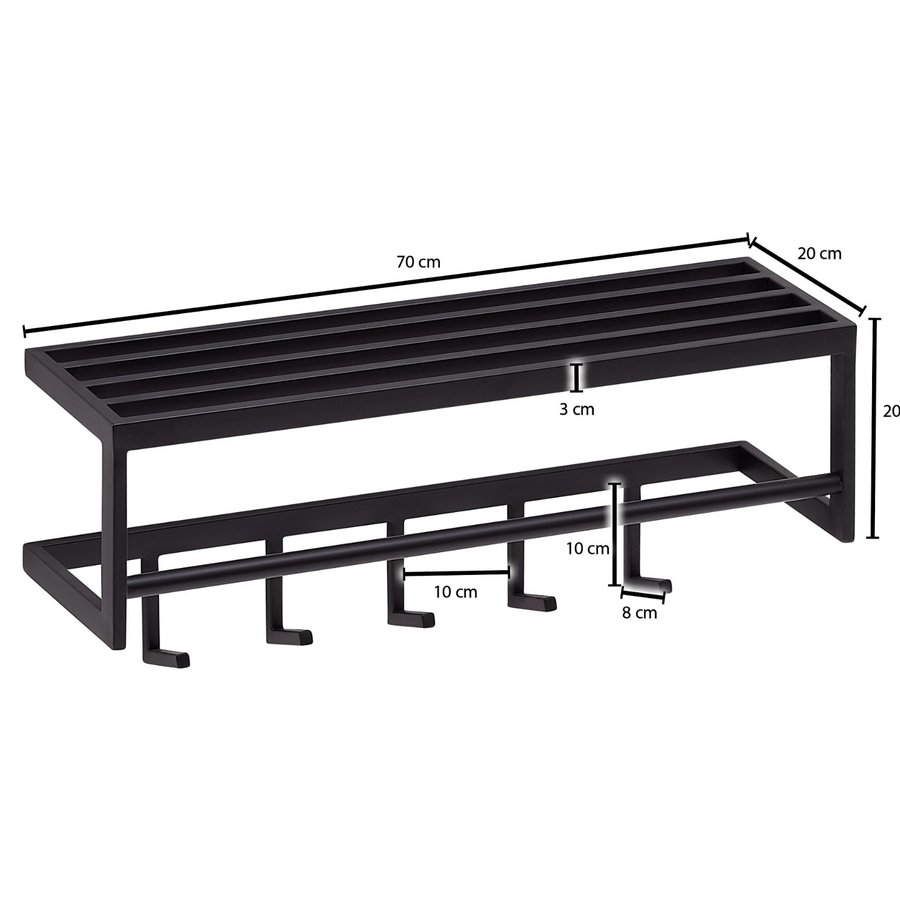 Rako Kapstok Zwart Rako Kapstok Zwart