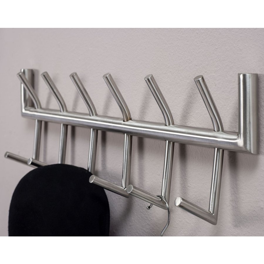 Rako Kapstok 12 Haken Zilver Rako Kapstok 12 Haken Zilver