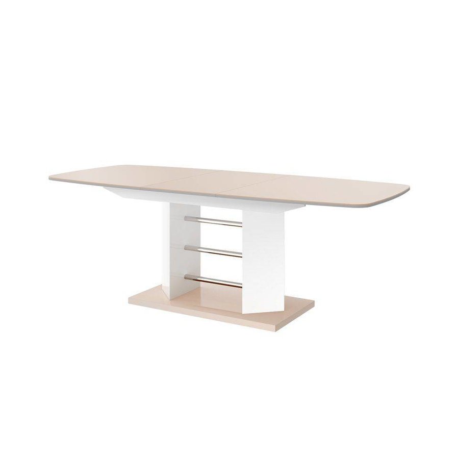 Linosa Three Eettafel Hooglans Cappuccino Linosa Three Eettafel Hooglans Cappuccino